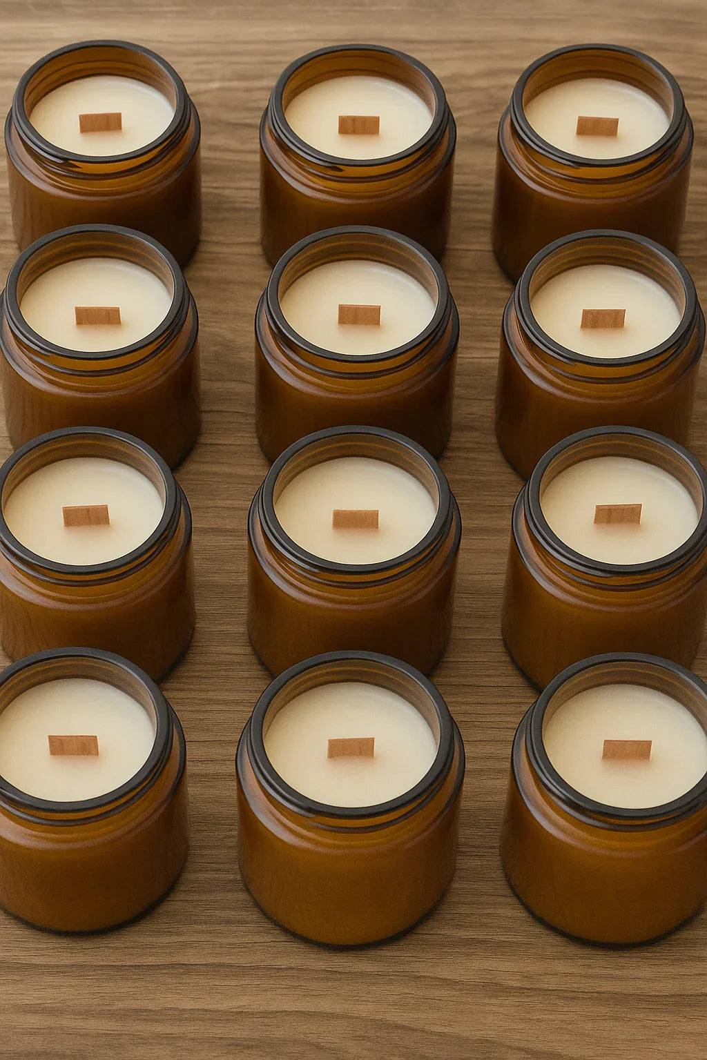 Velas mecha de madera