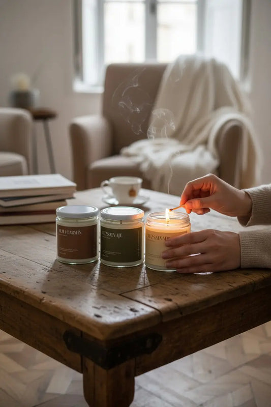 Esencias del Alma: pack 2 velas aromáticas