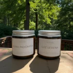 Dúo velas aromáticas mecha de madera - Colección equilibrio