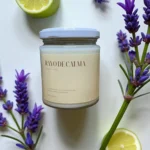 Vela relajante de lavanda y limón: Rayo de calma